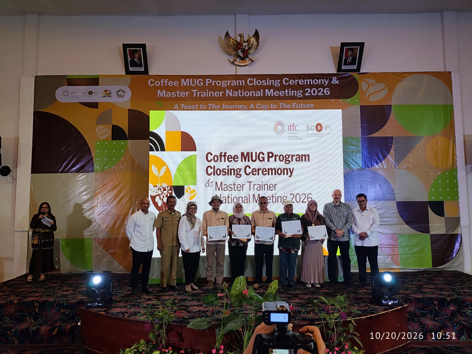 Apresiasi untuk M. Faqih Asyikin dalam kegiatan Master Trainer SCOPI